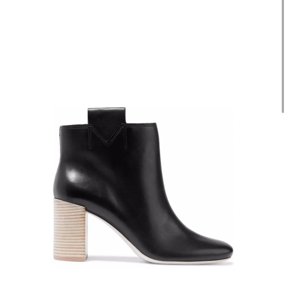 Mercedes Castillo / Bailee black Leather Booties ankle boots 36.5 6.5